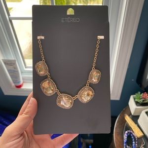 Chunky faux gold necklace